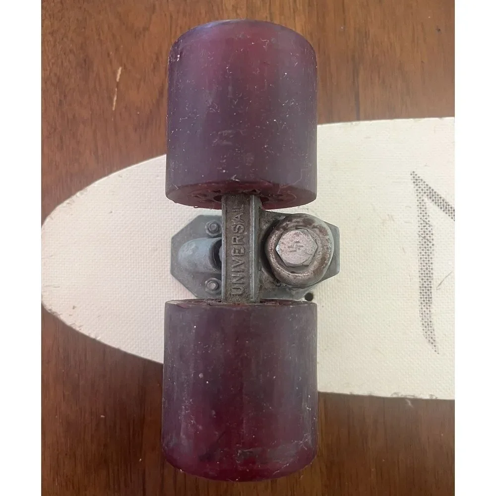 VTG Justen Fiberglass Skateboard Red White‎ 70s Sidewalk Surfboard